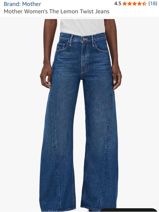 MOTHER Denim - MOTHER High-Rise Wide-Leg Jeans - Dark Blue Denim
